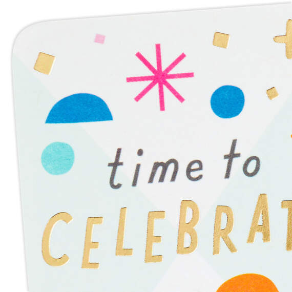 3.25" Mini Time to Celebrate Blank Card, , large image number 4