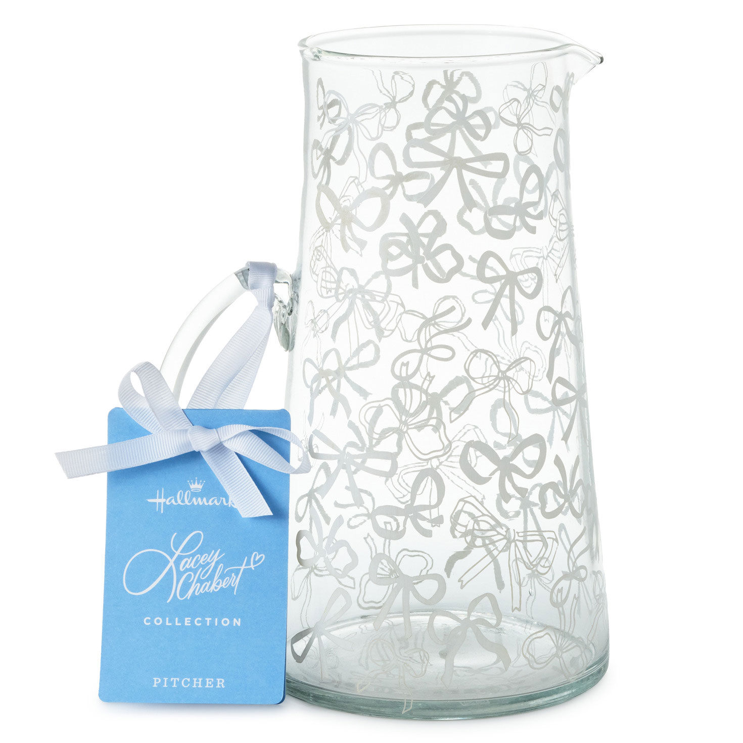 Glass Pitcher With White Bow Illustrations package tag image number 6