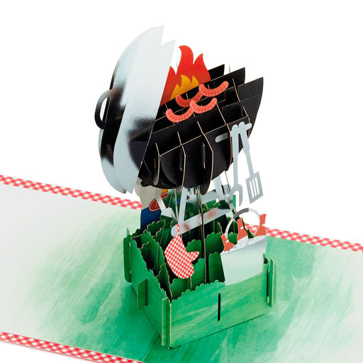 BBQ Grill 3D Pop-Up Father's Day Card for Dad, 