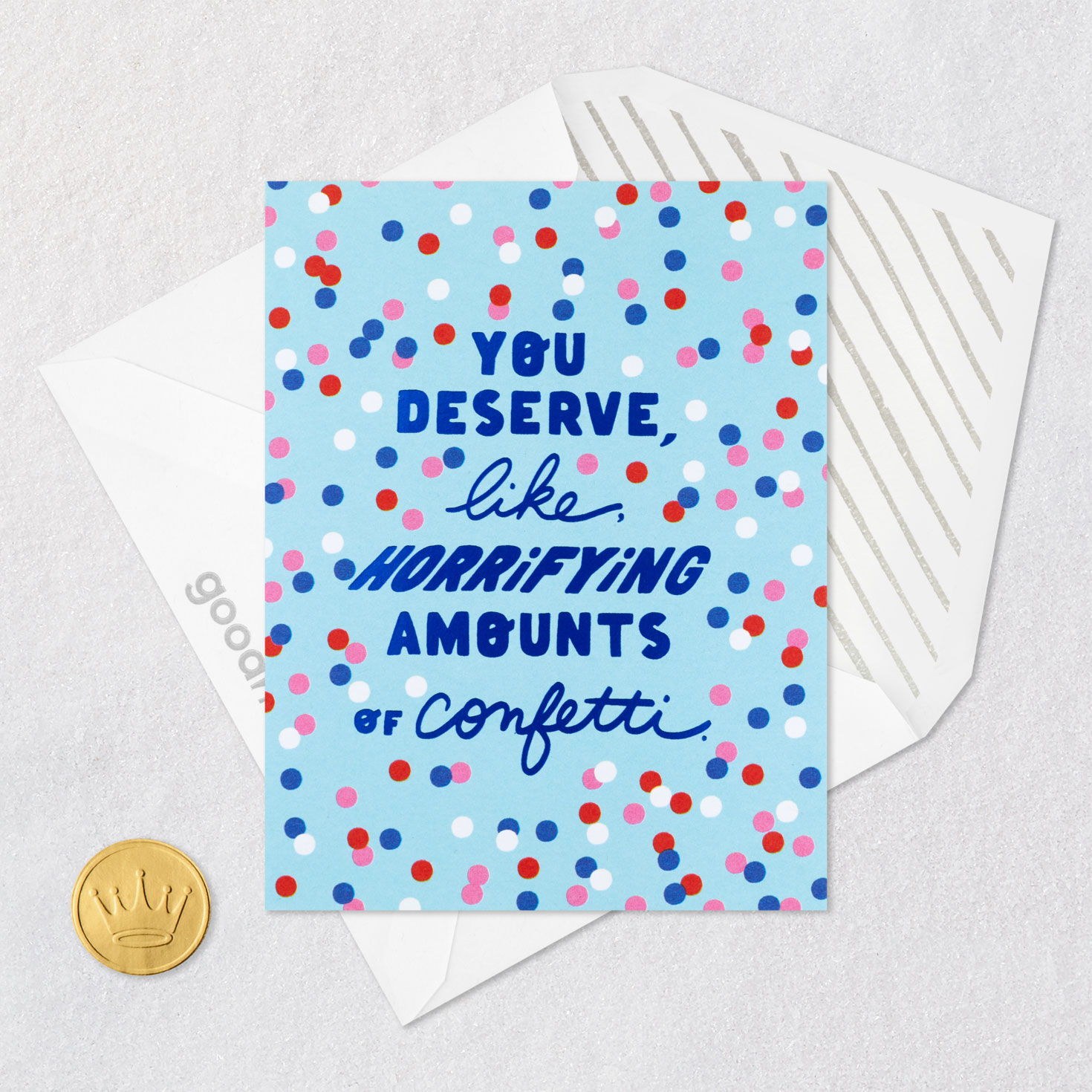 Horrifying Amounts of Confetti Congratulations Card, , large image number 5