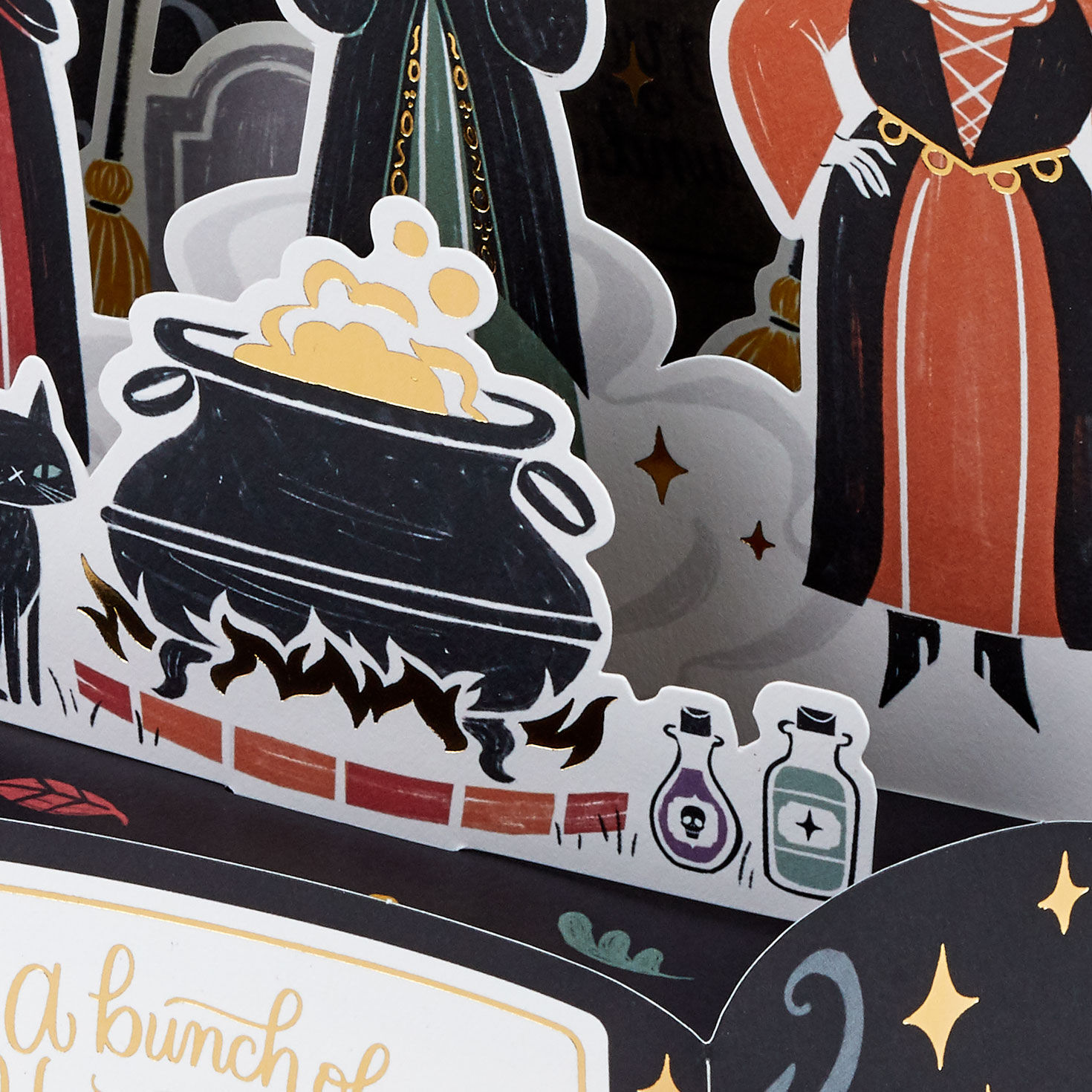 Hocus Pocus Sanderson Sisters 3D Pop-Up Halloween Card Card Front Detail image number 4