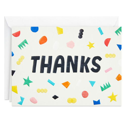 Scattered Confetti Boxed Blank Thank-You Notes, Pack of 24, 