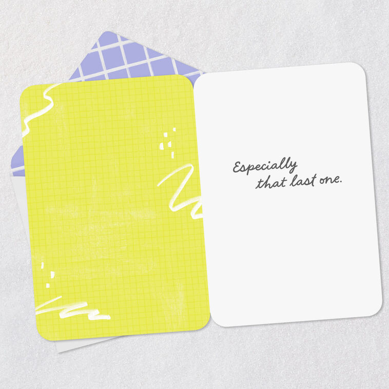 Don't Forget Checklist Love Card Open card with envelope image number 3