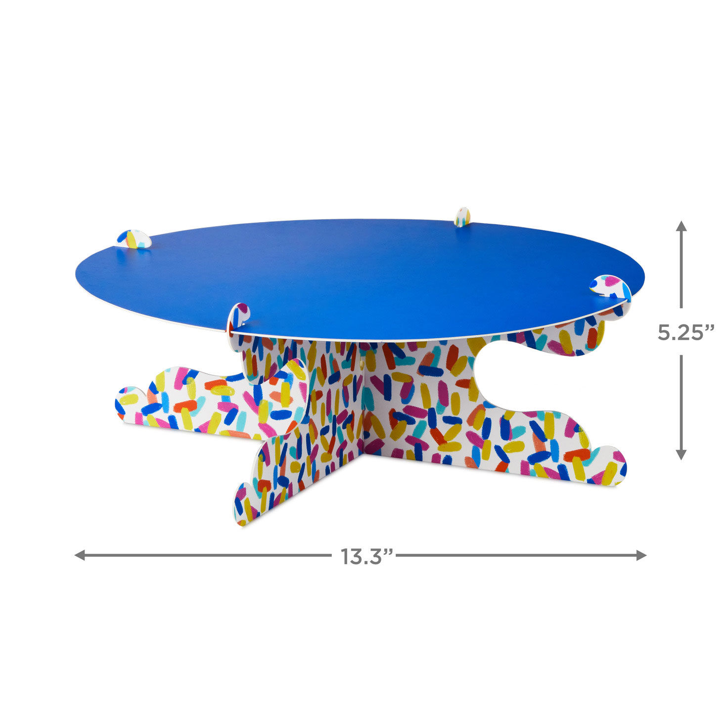 Bold Blue and Confetti Cake Stand, , large image number 3