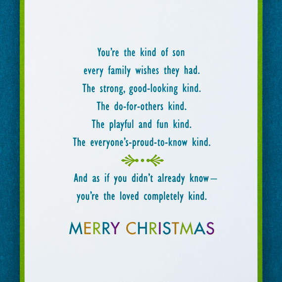 You're the Completely Loved Kind of Son Christmas Card, , large image number 2