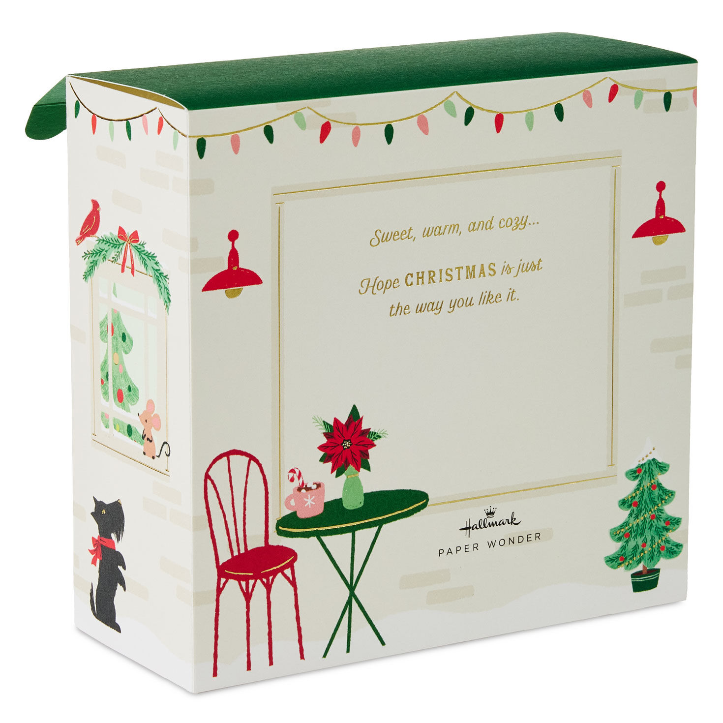 Santa Cocoa Stand Pop Up Christmas Card Vack image number 3