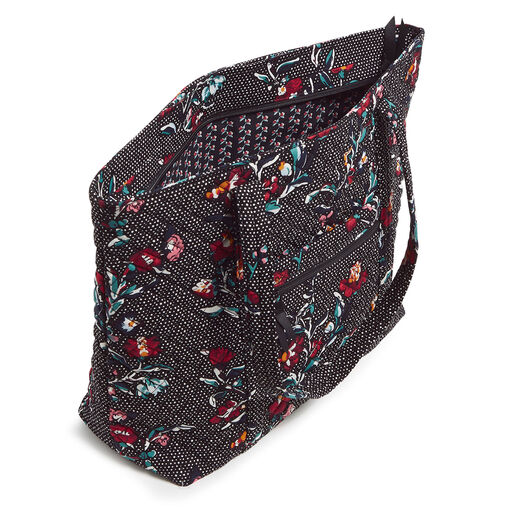 Vera Bradley Vera Tote Bag in Perennials Noir Dot, 
