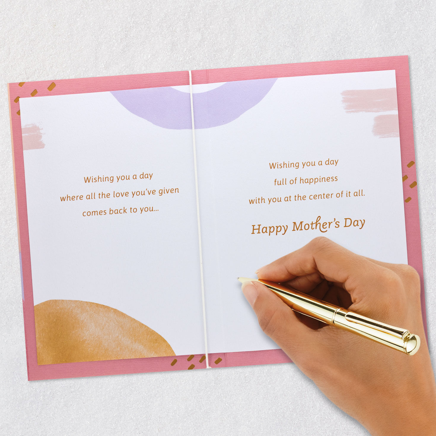 Modern Abstract Happy Mother's Day Card Signing card image number 7