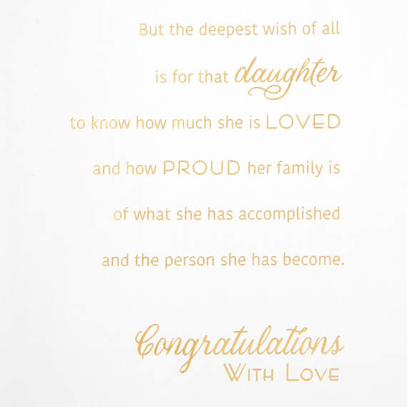 How Much You Are Loved Graduation Card for Daughter, , large image number 2