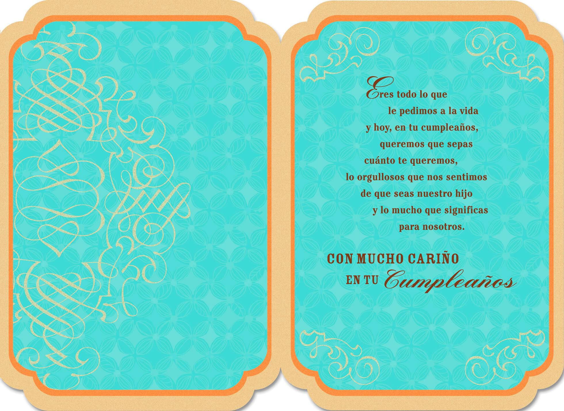 Such a Wonderful Son Spanish-Language Birthday Card