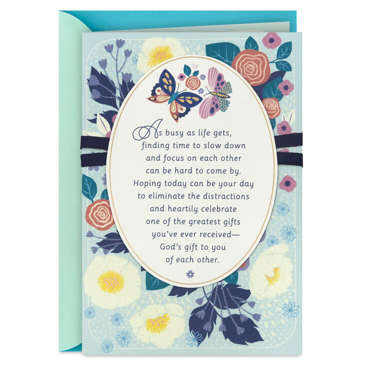 Incredibly Blessed Religious Anniversary Card