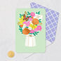 Butterfly and Vase of Flowers Thank You Card Card Front with Envelope and Gold Seal image number 5
