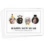 Round Photos With Props Personalized New Year Card front fanned image number 1