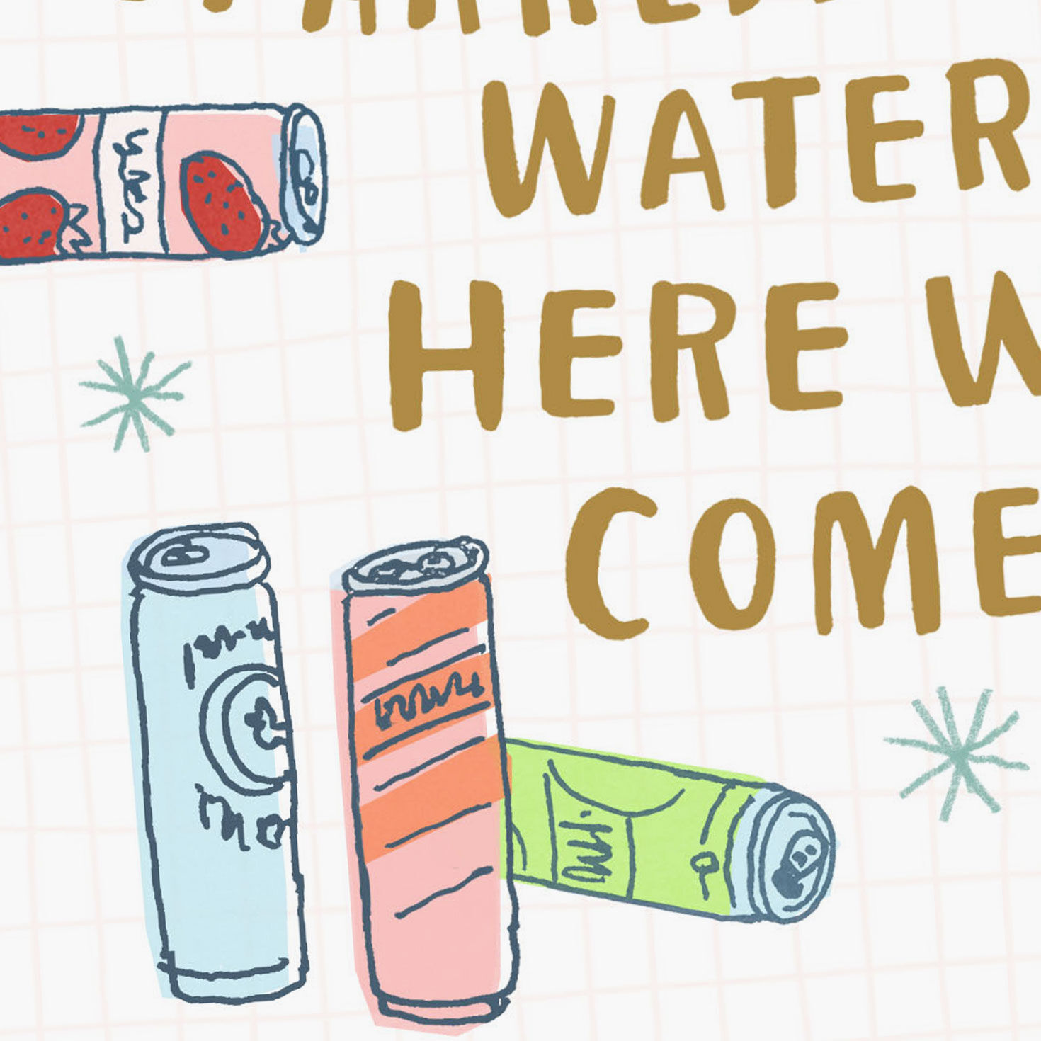 Hard Seltzer Funny Birthday Card for Her Card Front Detail image number 4