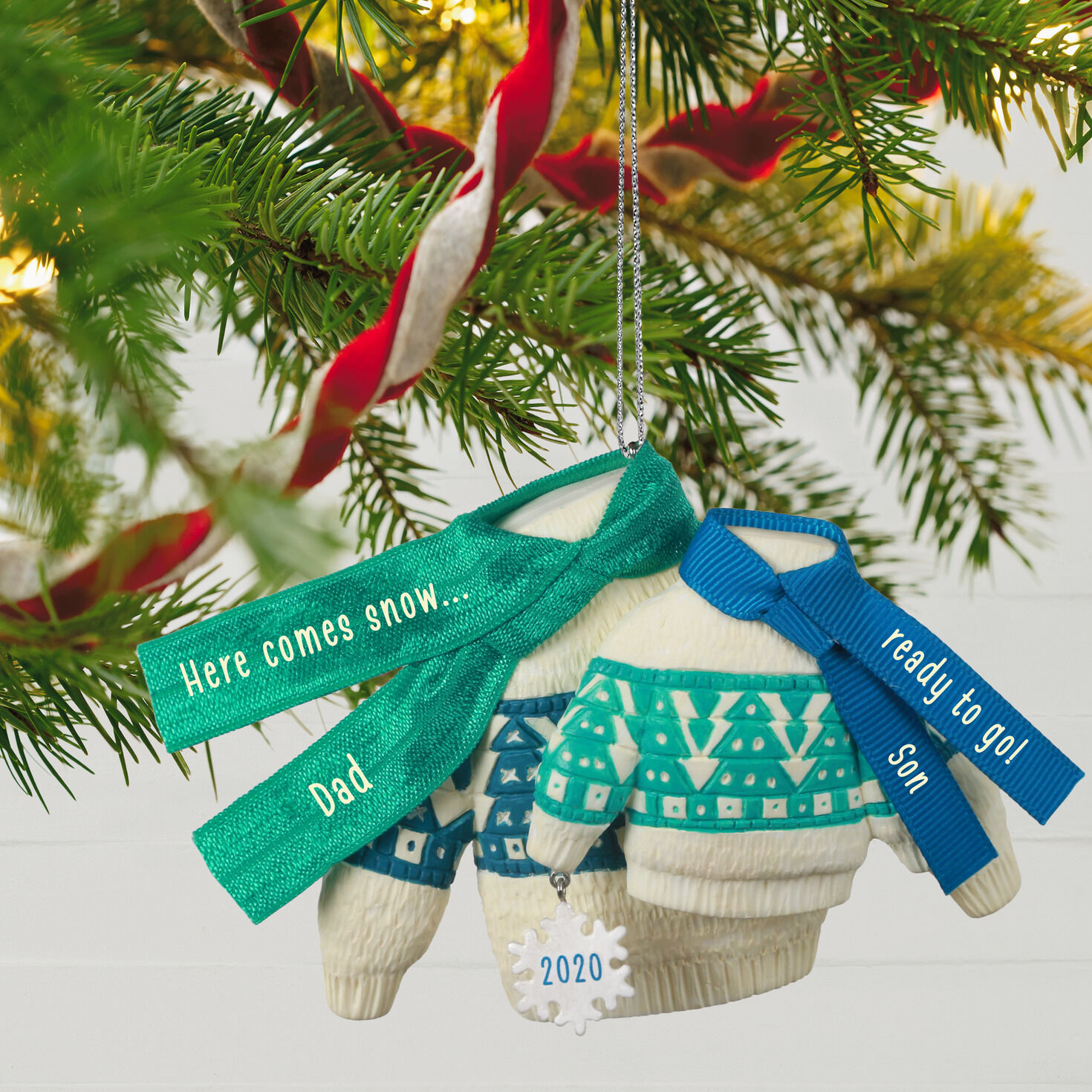 daddy daughter christmas ornament