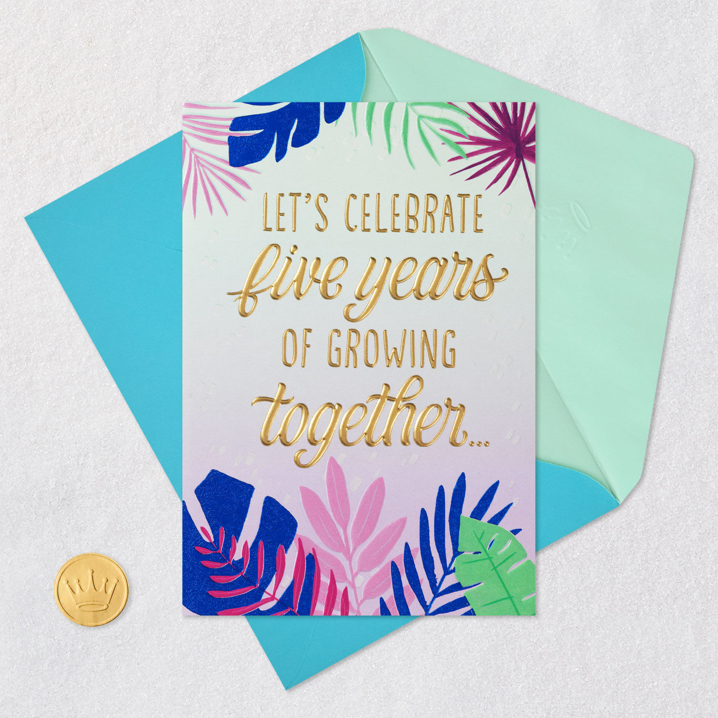 Let's Celebrate Us 5th Anniversary Card for only USD 4.99 | Hallmark