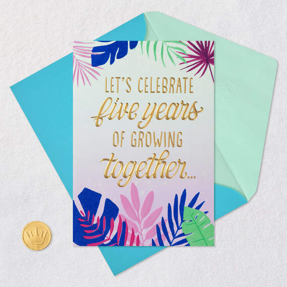 Let's Celebrate Us 5th Anniversary Card, , large image number 5