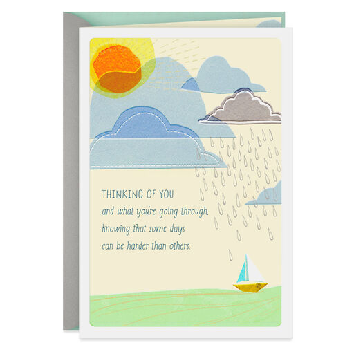 Praying You Feel God's Care Religious Encouragement Card, 