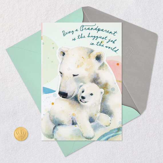 The Huggiest Job in the World New Baby Card for Grandparents, , large image number 6
