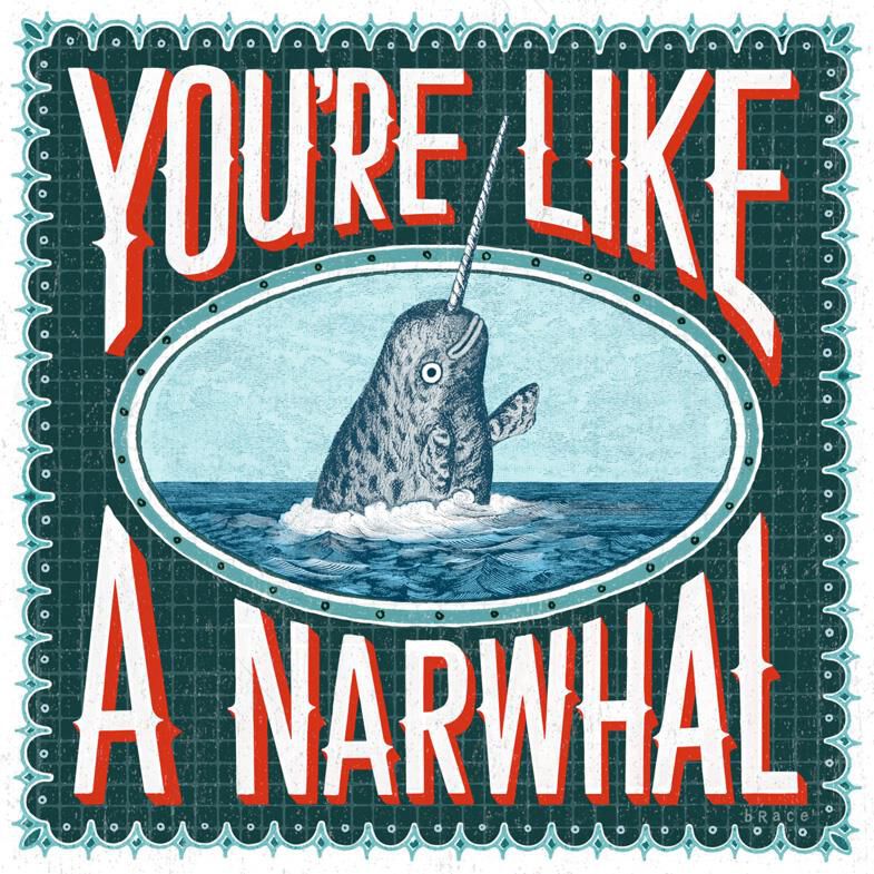 You're Like a Narwhal Birthday Card
