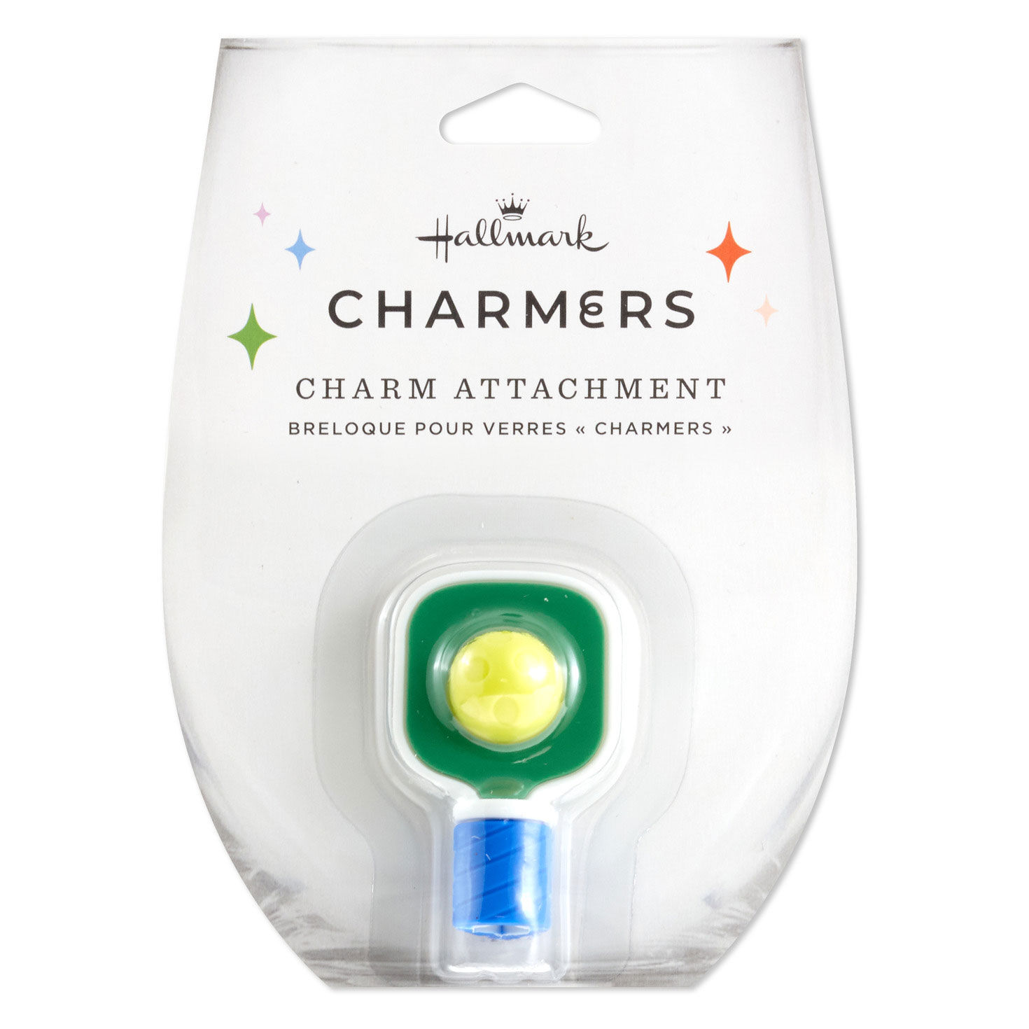 Charmers Pickleball Paddle and Ball Silicone Charm, 2" H, , large image number 4