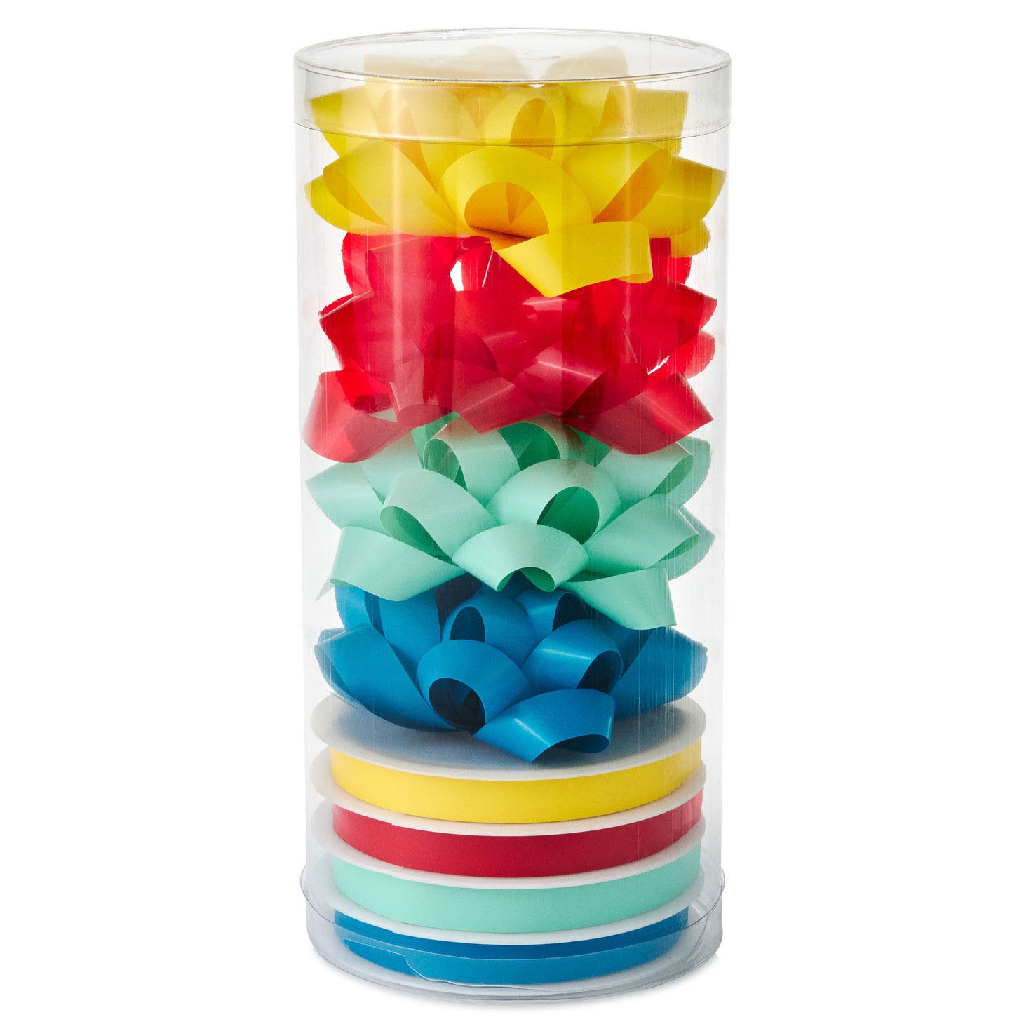 Primary Colors Bow and Ribbon 8-Pack Assortment Gift Trim Pack - Bows ...