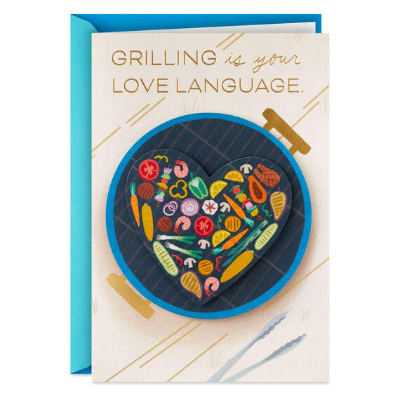 Grilling Is Your Love Language Father's Day Card for Dad
