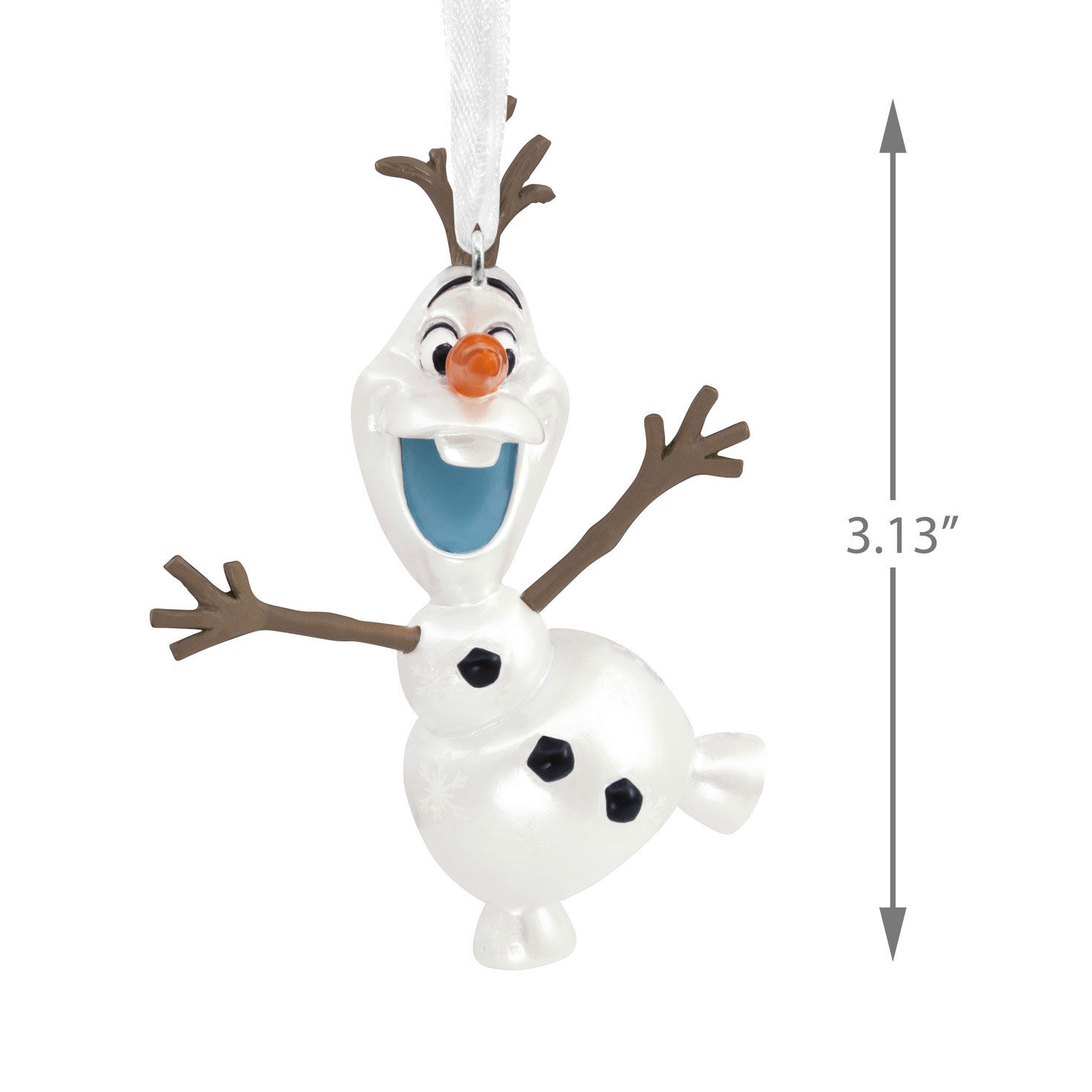 Disney Frozen 2 Olaf Christmas Ornament measurement image number 3