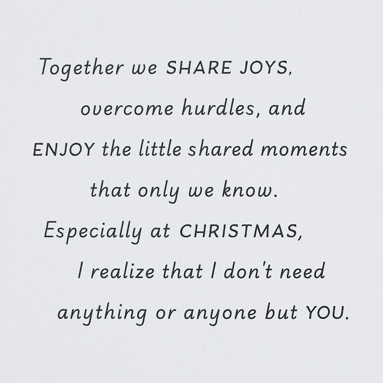 Mountain Landscape Husband Christmas Card Sentiment image number 2