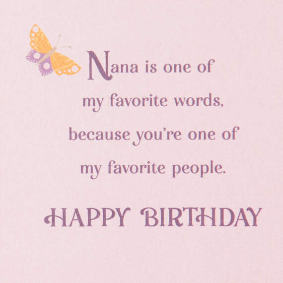 You're One of My Favorite People Birthday Card for Nana, , large image number 2
