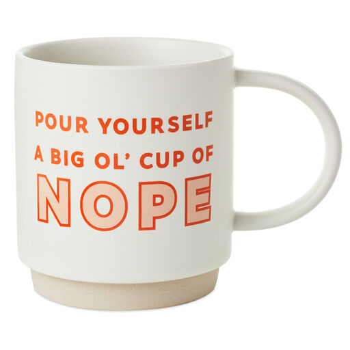 Cup of Nope Funny Mug, 16 oz., 