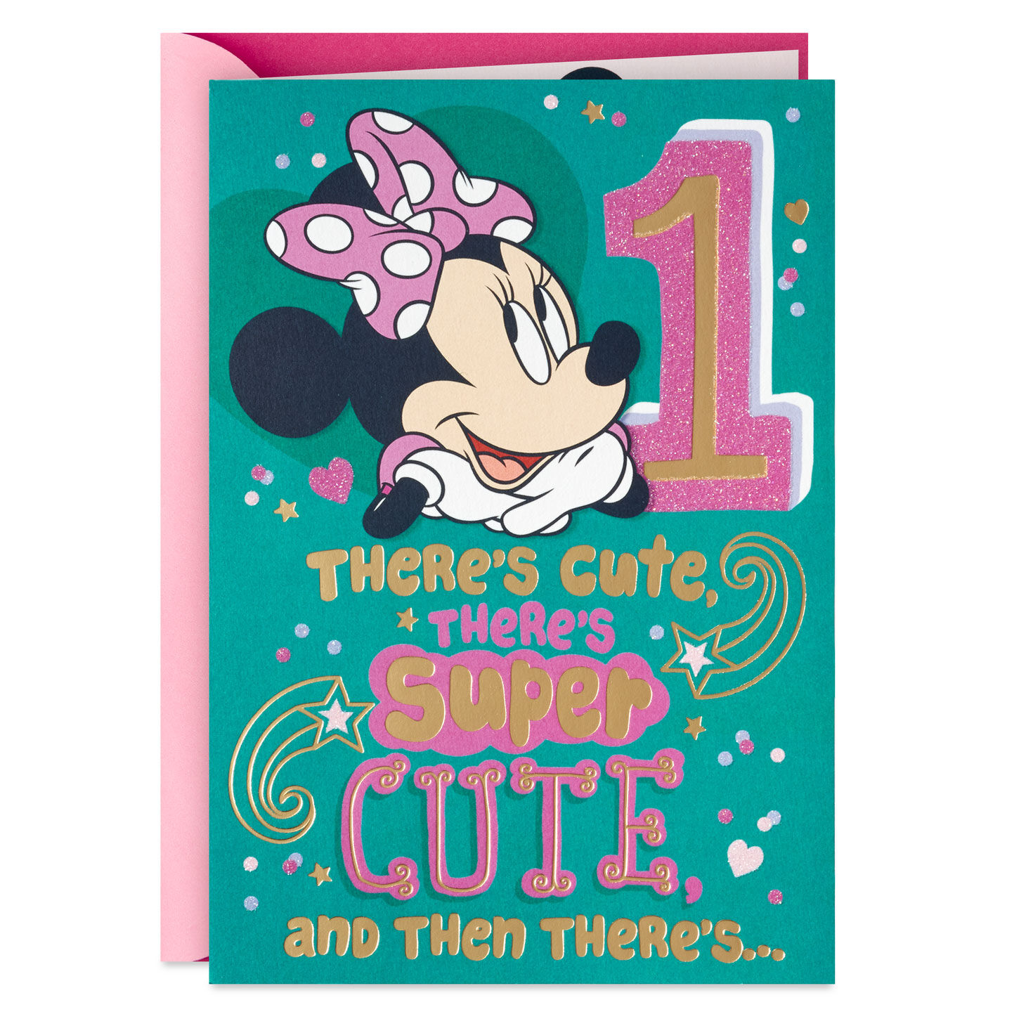 Disney Minnie Mouse Super Cute First Birthday Card for only USD 5.99 | Hallmark