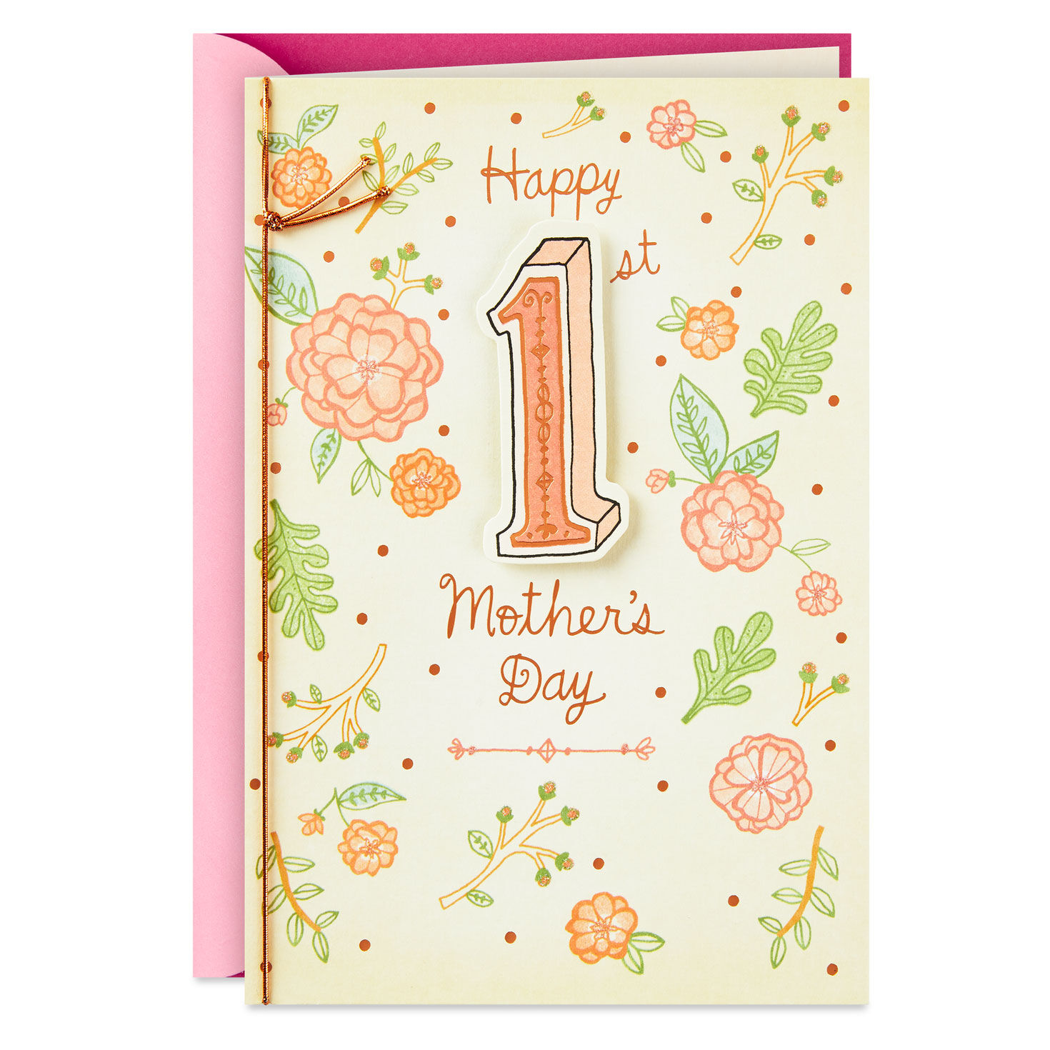 Charming Flowers 1st Mother's Day Card