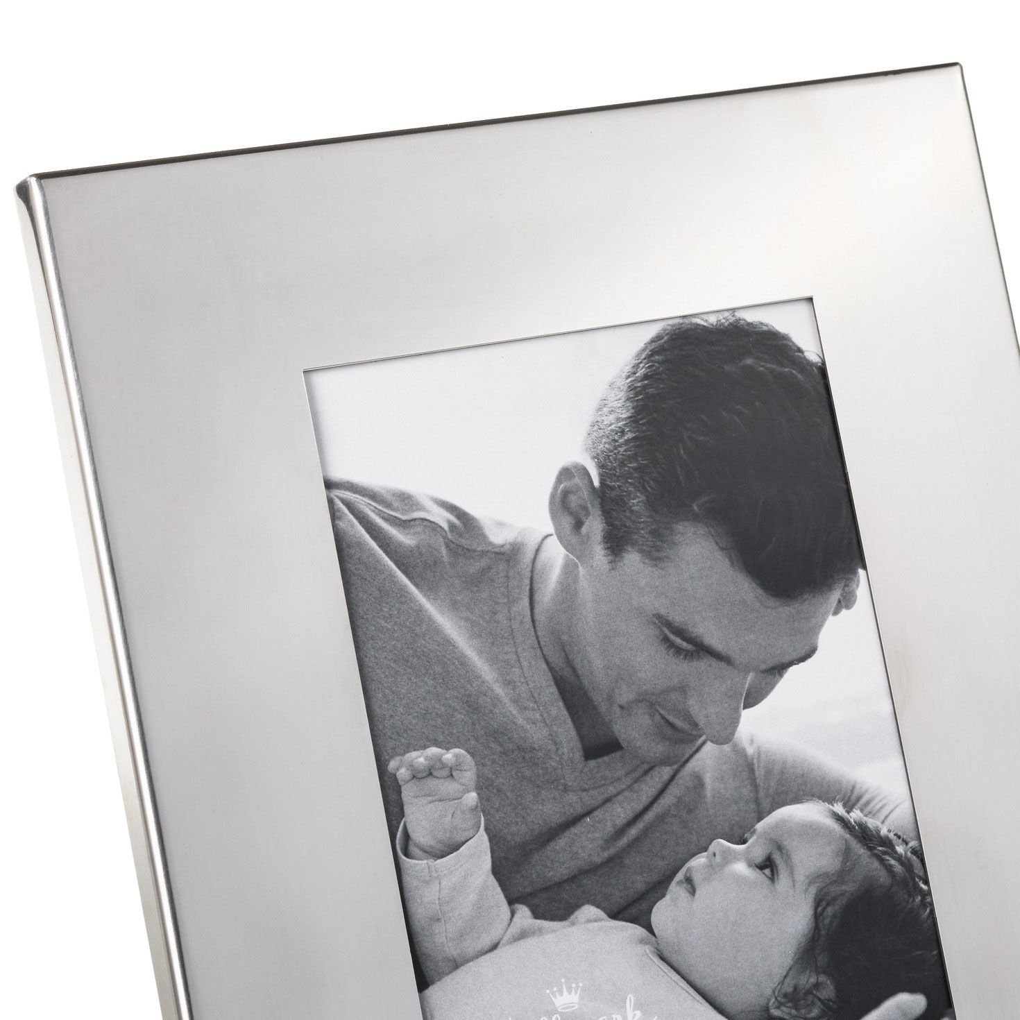 Our First Father's Day Silver Metal Picture Frame closeup view image number 4