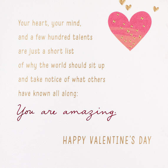 You are One-of-a-Kind Amazing Valentine's Day Card for Daughter, , large image number 2