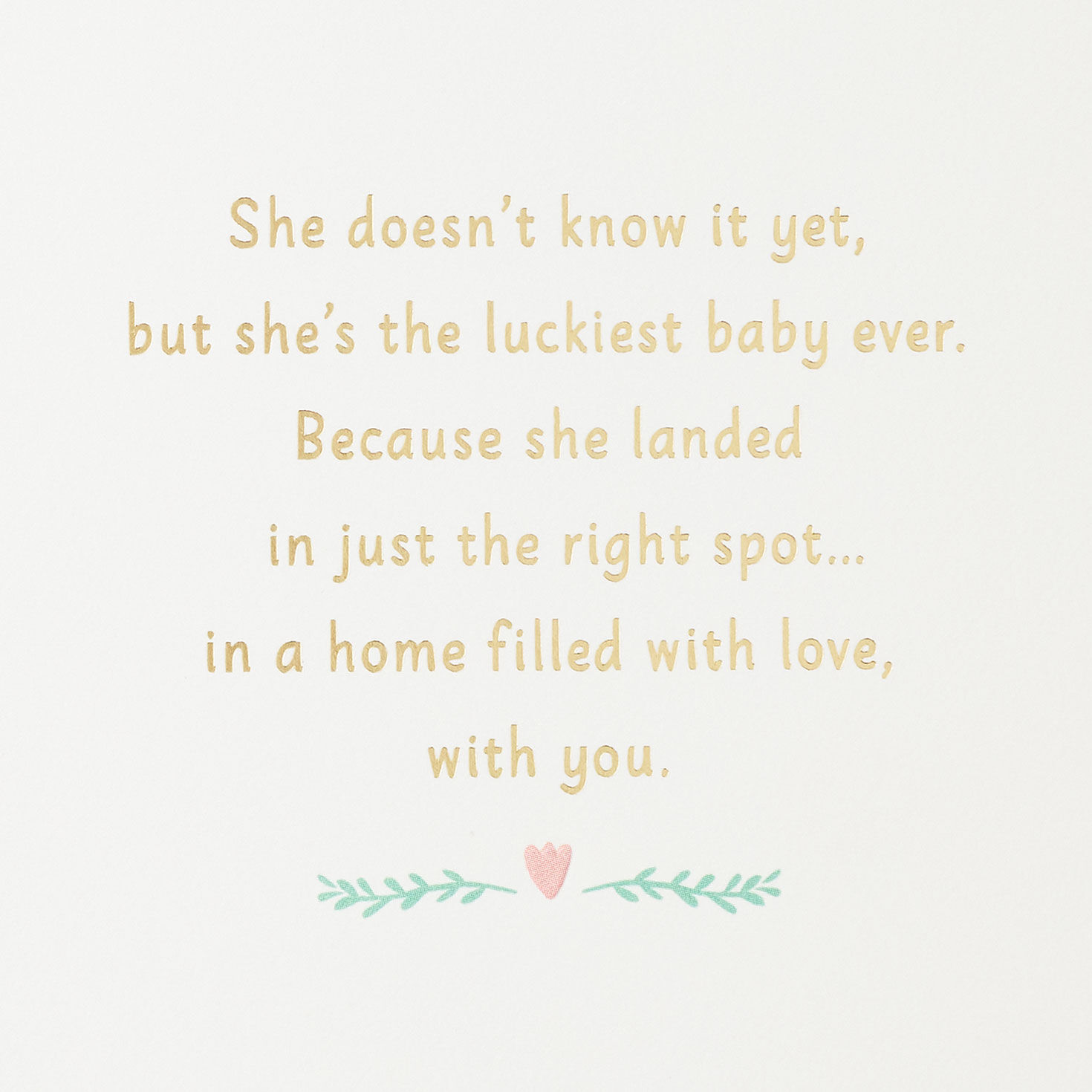 Baby Girl Hot Air Balloon New Baby Card Sentiment image number 2