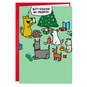 Dog Opening Presents Funny Christmas Card, , large image number 1
