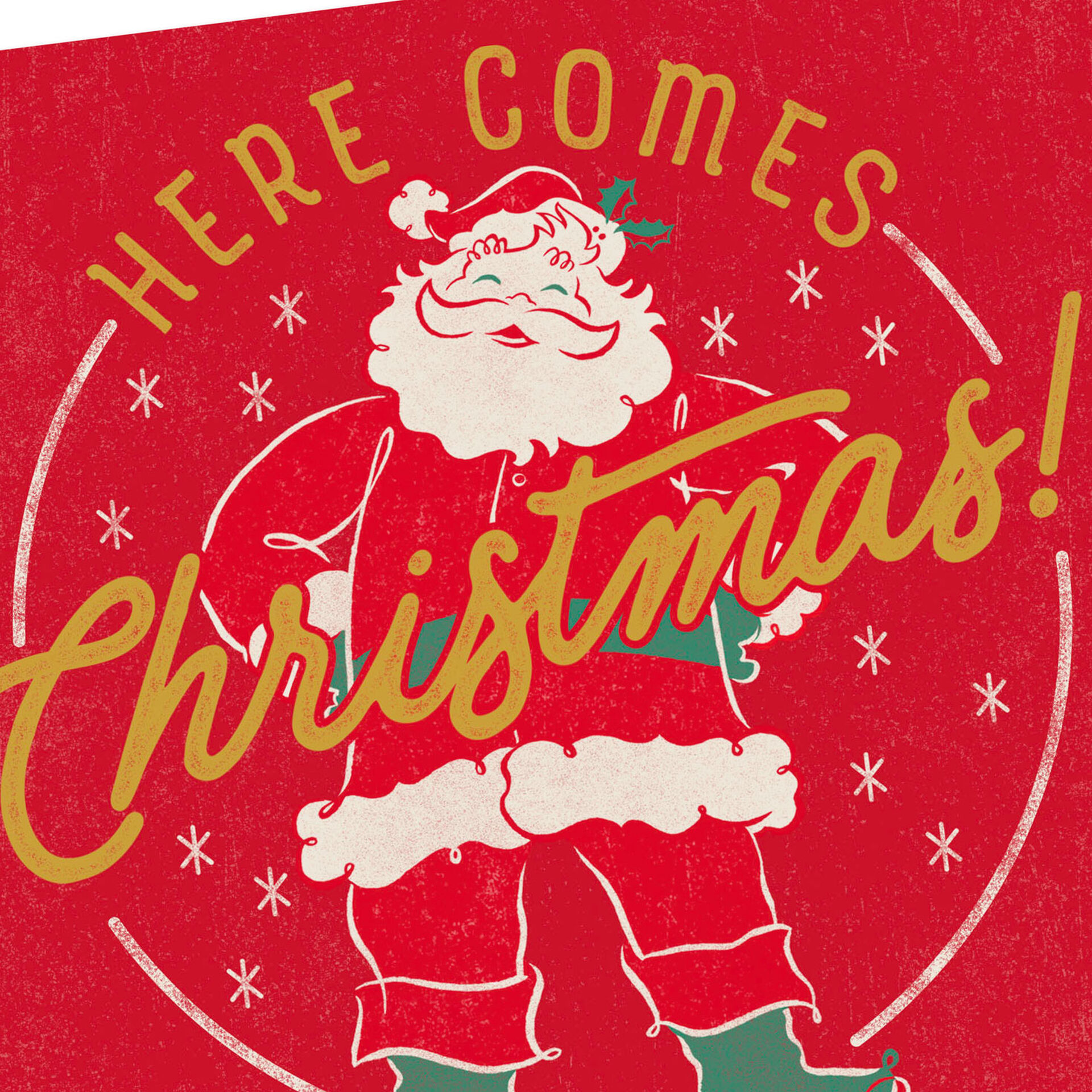 Vintage Santa Claus Musical Christmas Card Greeting Cards Hallmark