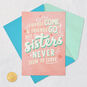 Pink and Green Lettering Funny Sister Birthday Card Card Front with Envelope and Gold Seal image number 5