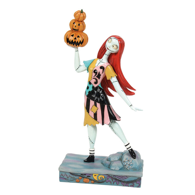 Jim Shore Disney Tim Burton's The Nightmare Before Christmas Sally With Pumpkins Figurine, 9"