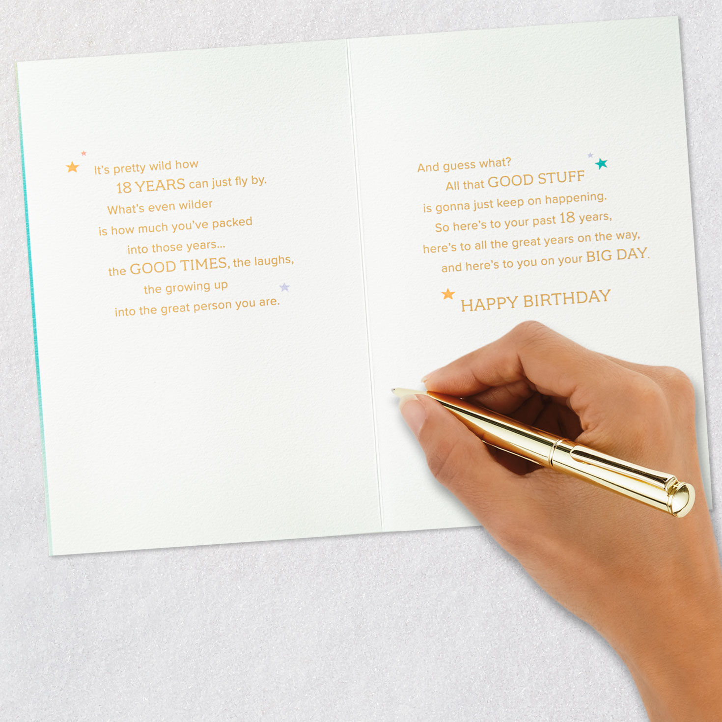 You've Grown into a Great Person 18th Birthday Card With Cake Topper, , large image number 7