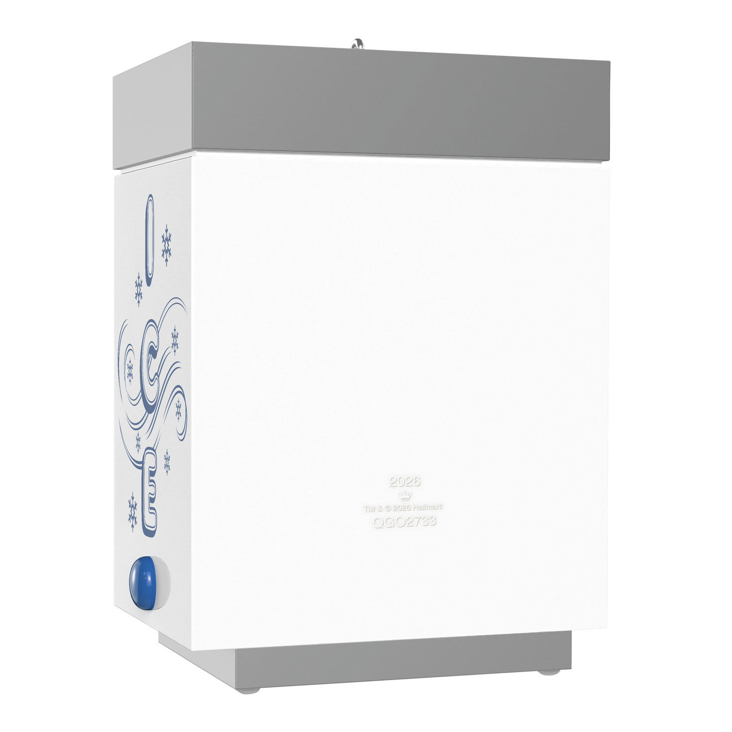 Snowman in Ice Machine Keepsake Ornament Back image number 6