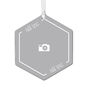 Design-Your-Own Hexagon Metal Personalized Ornament, Custom Photo and Text, , large image number 1