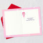 Pink, Teal and Purple Ornaments Niece Christmas Card Open card with envelope image number 3
