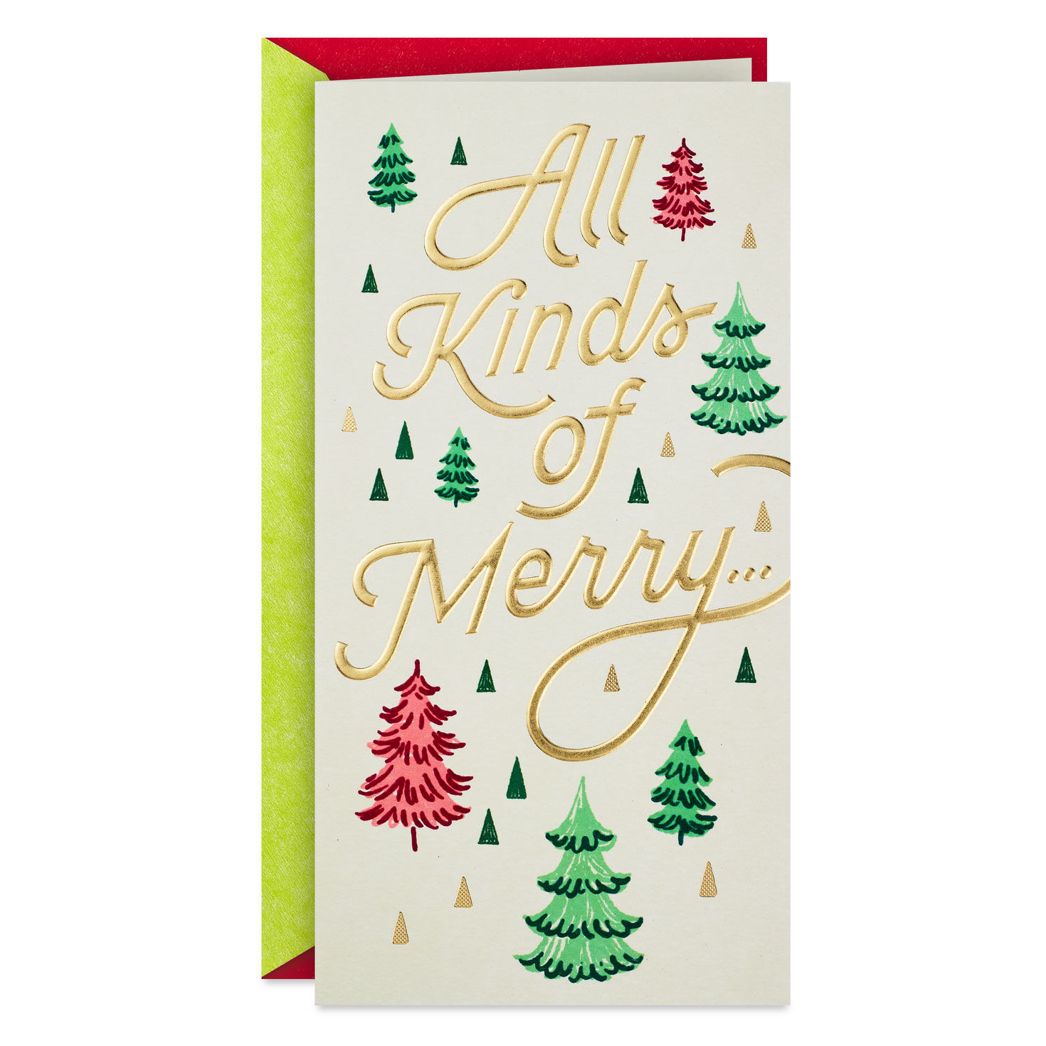All Kinds of Merry Money Holder Christmas Card