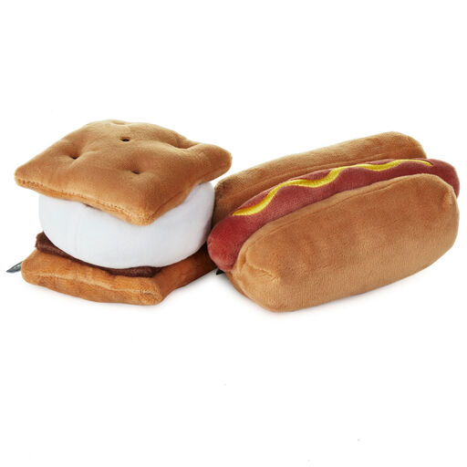 Better Together Hot Dog and S'More Magnetic Plush, 4", 