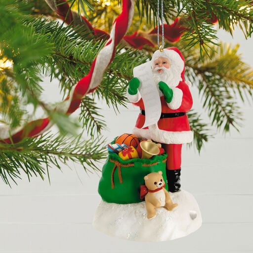 Checking It Twice Ornament With Light and Sound, 