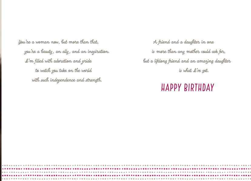 Amazing Daughter and Friend Birthday Card