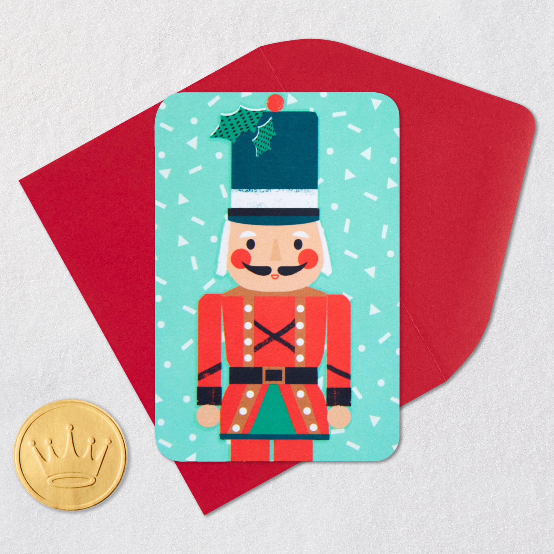 3.25" Mini Nutcracker Christmas Card Greeting Cards Hallmark