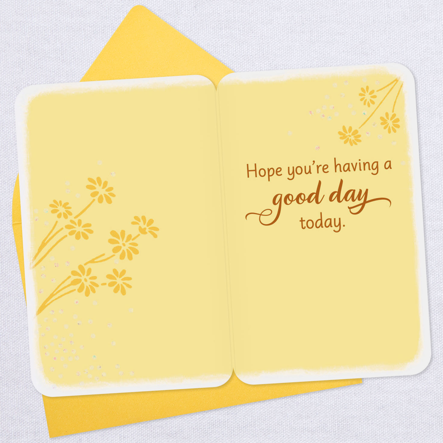 3.25" Mini Hope You're Having a Good Day Thinking of You Card
